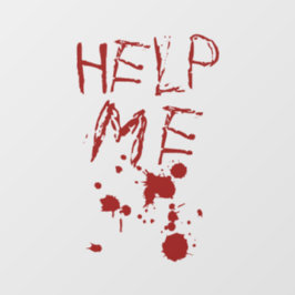 私の血救済怖ハロウィーンの装飾 ウィンドウサイン