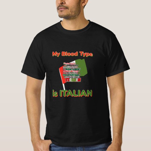 私の血液型はイタリアン Tシャツ (正面)