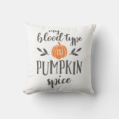 私の血液型はカボチャ・スパイス クッション (正面)