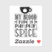 私の血液型はカボチャ・スパイス シール (シート)