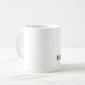 私の血液型はコーヒーです コーヒーマグカップ (正面左)