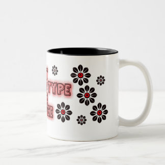 私の血液型はコーヒーです ツートーンマグカップ
