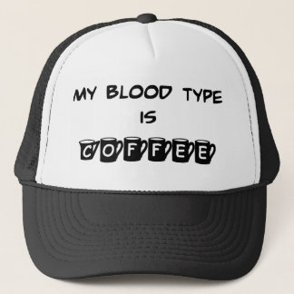 私の血液型はコーヒー帽子です キャップ