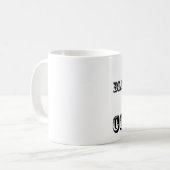 私の血液型はコーヒー・マグです コーヒーマグカップ (正面左)