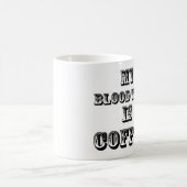 私の血液型はコーヒー・マグです コーヒーマグカップ (中央)