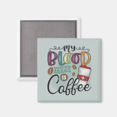 私の血液型はコーヒー マグネット (正面/裏面)