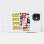 私の血液型はビールだ Case-Mate iPhoneケース (裏面(横))