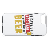 私の血液型はビールだ Case-Mate iPhoneケース (裏面(横))