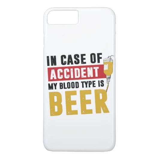 私の血液型はビールだ Case-Mate iPhoneケース (裏面)