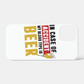 私の血液型はビールだ Case-Mate iPhoneケース (裏面 (横))