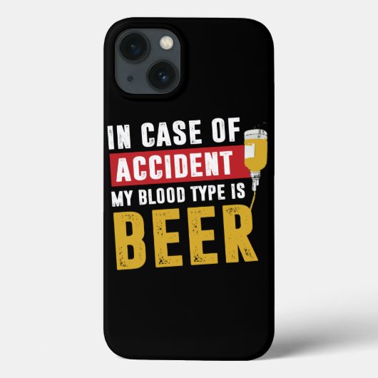 私の血液型はビール Case-Mate iPhoneケース (裏面)