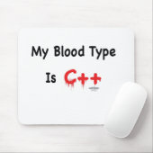 私の血液型はcです++ マウスパッド (マウス)