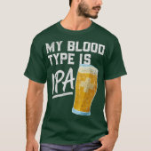 私の血液型はIPA Tシャツ (正面)