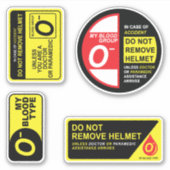 私の血液型Oステッカーパック シール (正面)