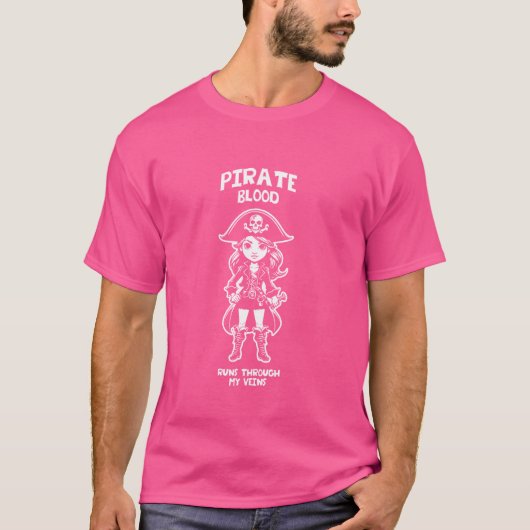 私の血管には海賊の血が流れている (#24) Tシャツ (正面)