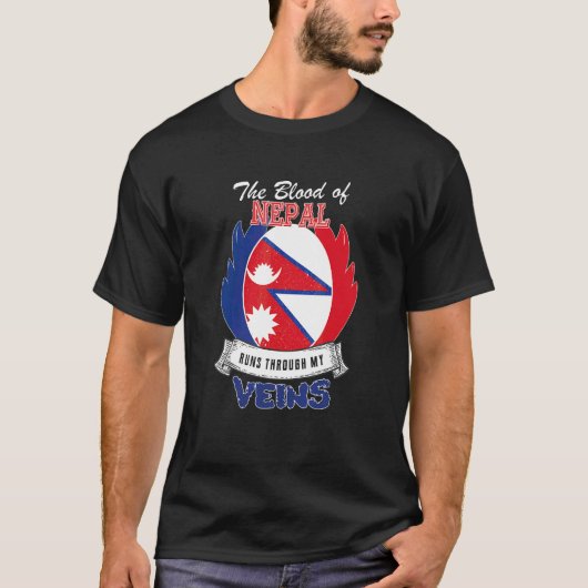 私の血管に流れるネパール Tシャツ (正面)