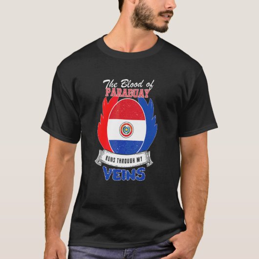 私の血管に流れるパラグアイ Tシャツ (正面)