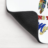 私の血管走の贈り物を通してチェロキーの血 マウスパッド (コーナー)