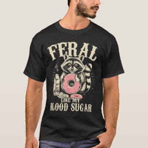 私の血糖糖尿病認識度ダイブのようなフェラル Tシャツ