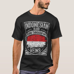 私の血走脈を通るインドネシアの血 Tシャツ