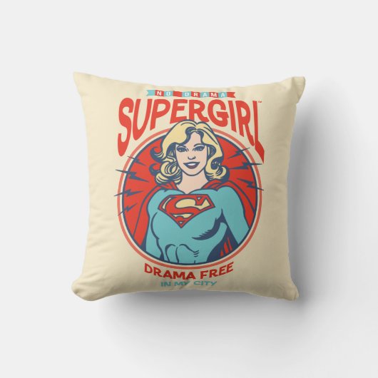 私の街で無料のスーパーガールドラマ クッション (正面)