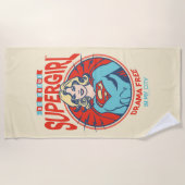 私の街で無料のスーパーガールドラマ ビーチタオル (正面)