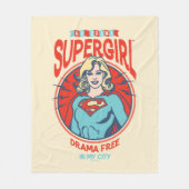 私の街で無料のスーパーガールドラマ フリースブランケット (正面)