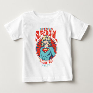 私の街で無料のスーパーガールドラマ ベビーTシャツ