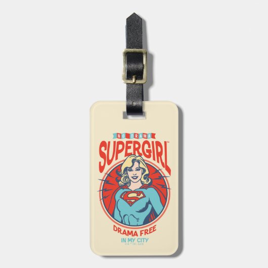 私の街で無料のスーパーガールドラマ ラゲッジタグ (正面縦)