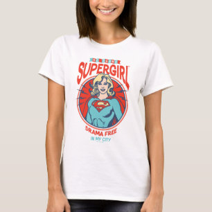 私の街で無料のスーパーガールドラマ Tシャツ