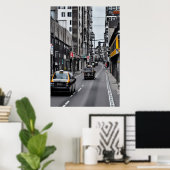 私の街の主要道路 | AIアートポスター ポスター (ホームオフィス)