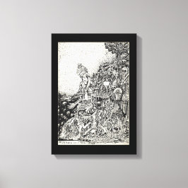 私の街は海に火で動いた。キャンバス印刷 キャンバスプリント