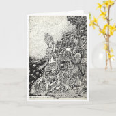 私の街は海に火で追い込まれ… カード (黄色い花)