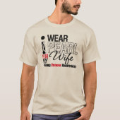 私の衣服のパールリボン私の妻 Tシャツ (正面)