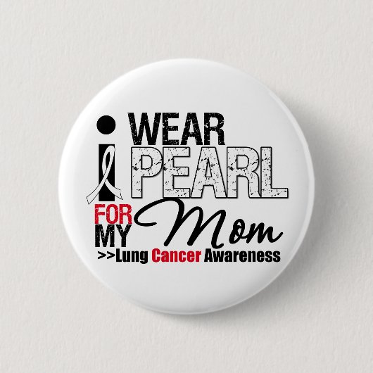 私の衣服の真珠のリボン 缶バッジ (正面)