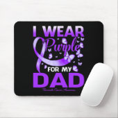 私の衣服の膵臓がんのパパのための紫 マウスパッド (マウス)