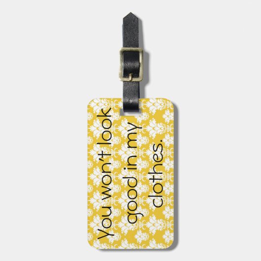 私の衣服の荷物のラベルでよく見ません ラゲッジタグ (正面縦)