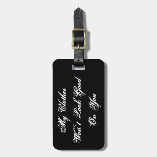 私の衣服はあなたでよく見ません ラゲッジタグ (正面縦)