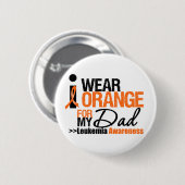 私の衣服はオレンジパパ 缶バッジ (正面&裏面)