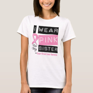 私の衣服は妹の乳がんのためにピンク色 Tシャツ