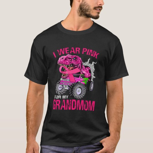 私の衣服は、祖父母の乳がんのためにピンク色 Tシャツ (正面)