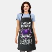 私の衣服アルツハイマーのための記憶の中で紫パパ エプロン (着用した状態)