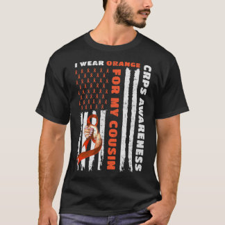 私の衣服オレンジのいとこのCrpsの認識度オレンジ Tシャツ