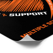 私の衣服オレンジ私のパパMs多発性硬化症Awa ポスター (角)