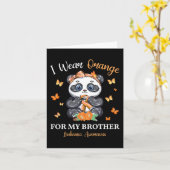 私の衣服オレンジ私の弟の白血病認識度Pa カード (黄色い花)