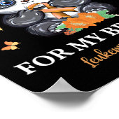 私の衣服オレンジ私の弟の白血病認識度Pa ポスター (角)