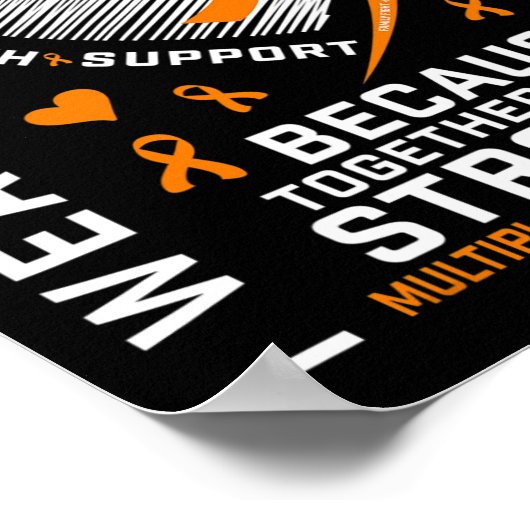 私の衣服オレンジ私の息子の多発性硬化症アワーン ポスター (角)