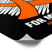 私の衣服オレンジ私の母のためのRSDCRPS認識度 ポスター (角)