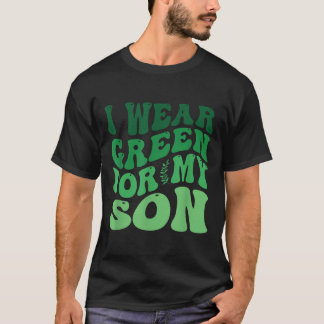 私の衣服グリーン私の息子のメンタルヘルス認識度Gr Tシャツ