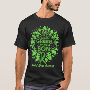 私の衣服グリーン私の息子 – 精神疾患をサポートA Tシャツ